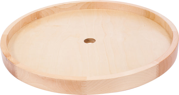 Lazy Susan In Legno Di Pino: Portaspezie Girevole A 2 Ripiani Altezza Regolabile 30 Cm - 2