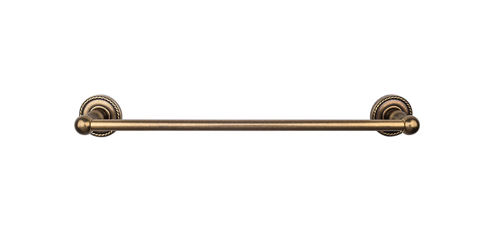 Edwardian Bath Towel Bar 30 In. Single - Rope Backplate