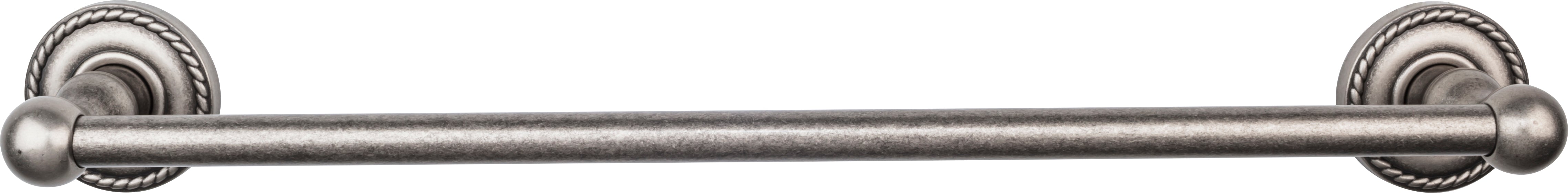 Edwardian Bath Towel Bar 18 In. Single - Rope Backplate