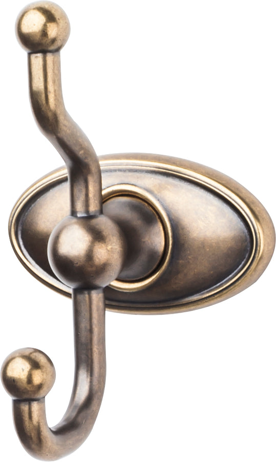 Edwardian Bath Double Hook Oval Backplate