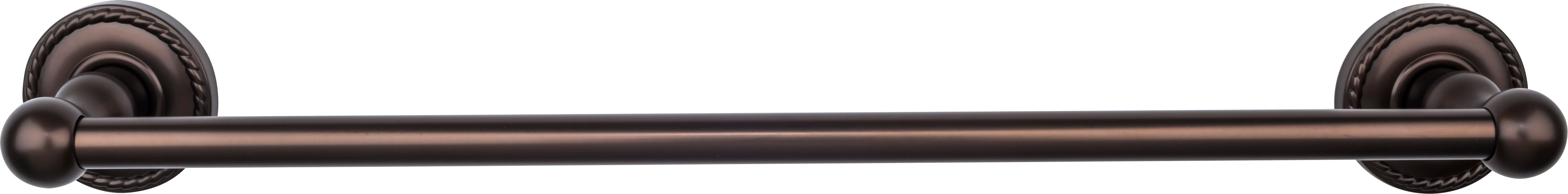 Edwardian Bath Towel Bar 18 In. Single - Rope Backplate