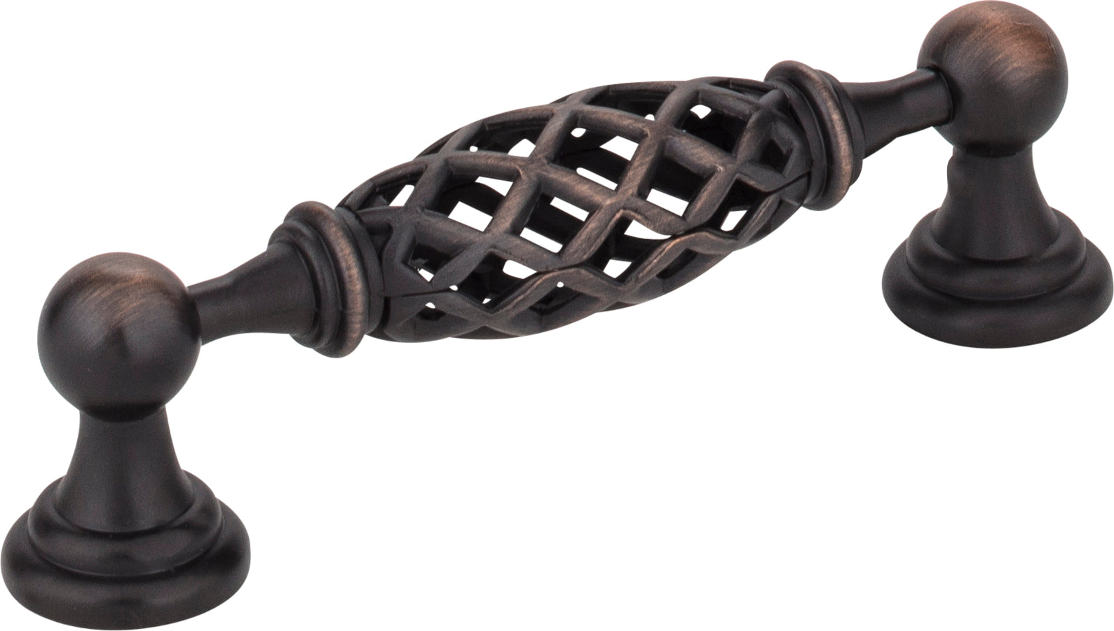 96 mm Center-to-Center  Birdcage Tuscany Cabinet Pull