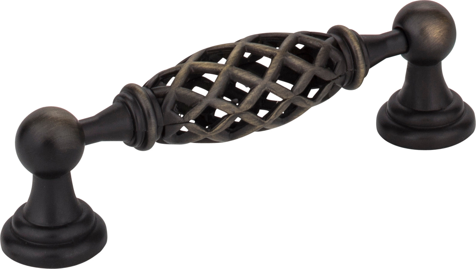 96 mm Center-to-Center  Birdcage Tuscany Cabinet Pull