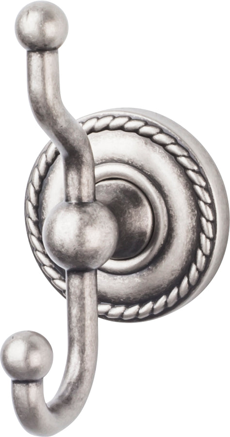 Edwardian Bath Double Hook Rope Backplate