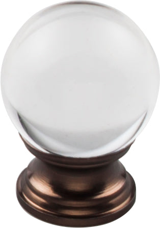 Clarity Clear Glass Knob 1 3/16 Inch