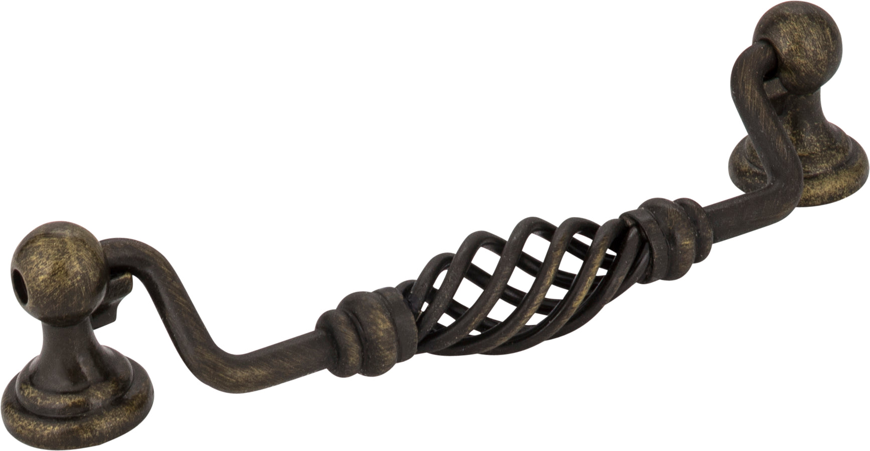 128 mm Center-to-Center  Twisted Zurich Drop & Ring Pull
