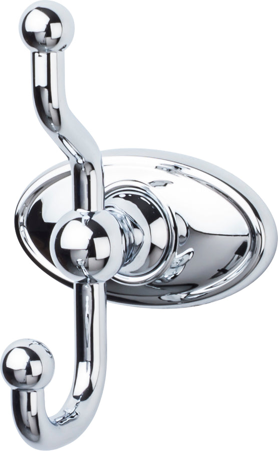 Edwardian Bath Double Hook Oval Backplate
