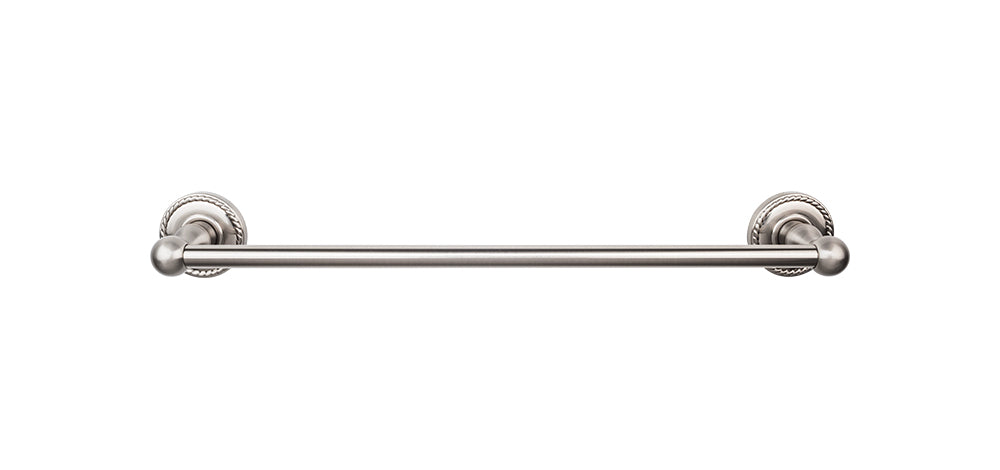Edwardian Bath Towel Bar 30 In. Single - Rope Backplate