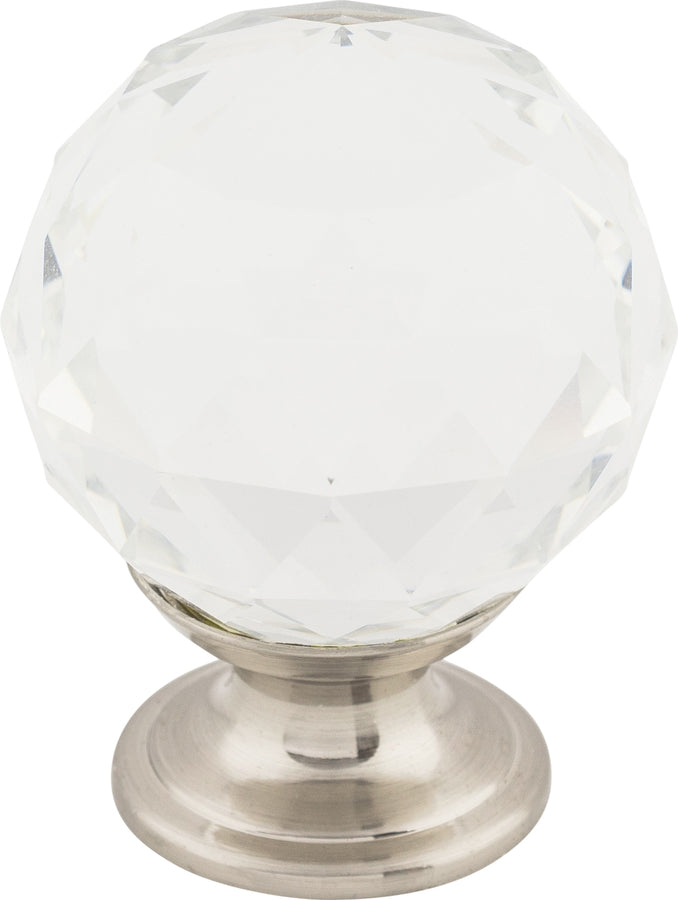 Clear Crystal Knob 1 3/8 Inch