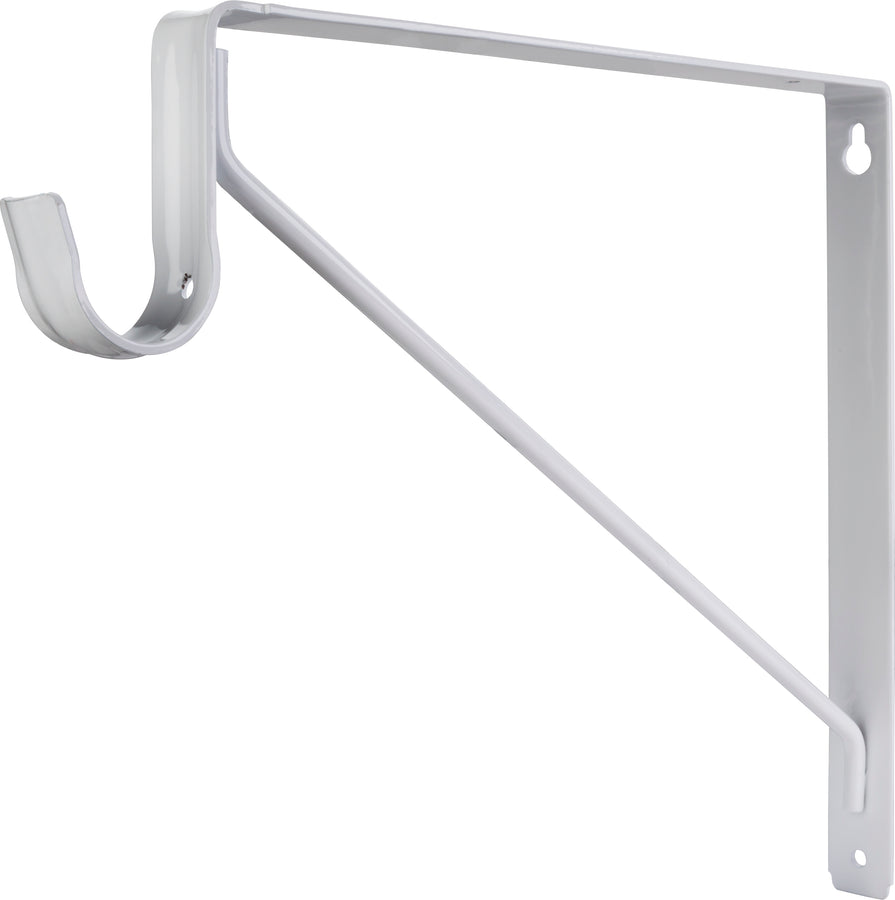 Shelf Bracket with Rod Support for 1-5/16