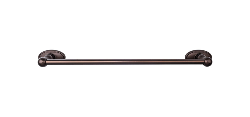 Edwardian Bath Towel Bar 30 In. Single - Oval Backplate