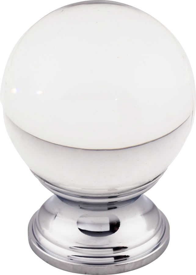 Clarity Clear Glass Knob 1 3/8 Inch