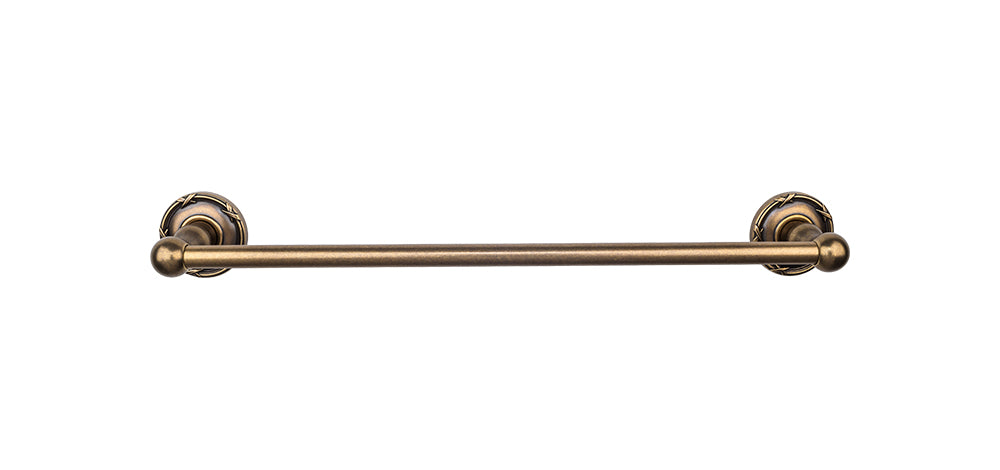 Edwardian Bath Towel Bar 24 Inch Single - Ribbon Bplate