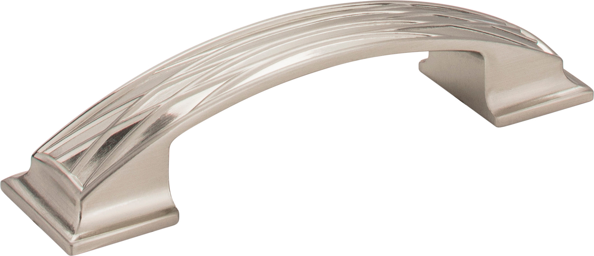 96 mm Center-to-Center  Square Geometric Pattern Aberdeen Cabinet Pull