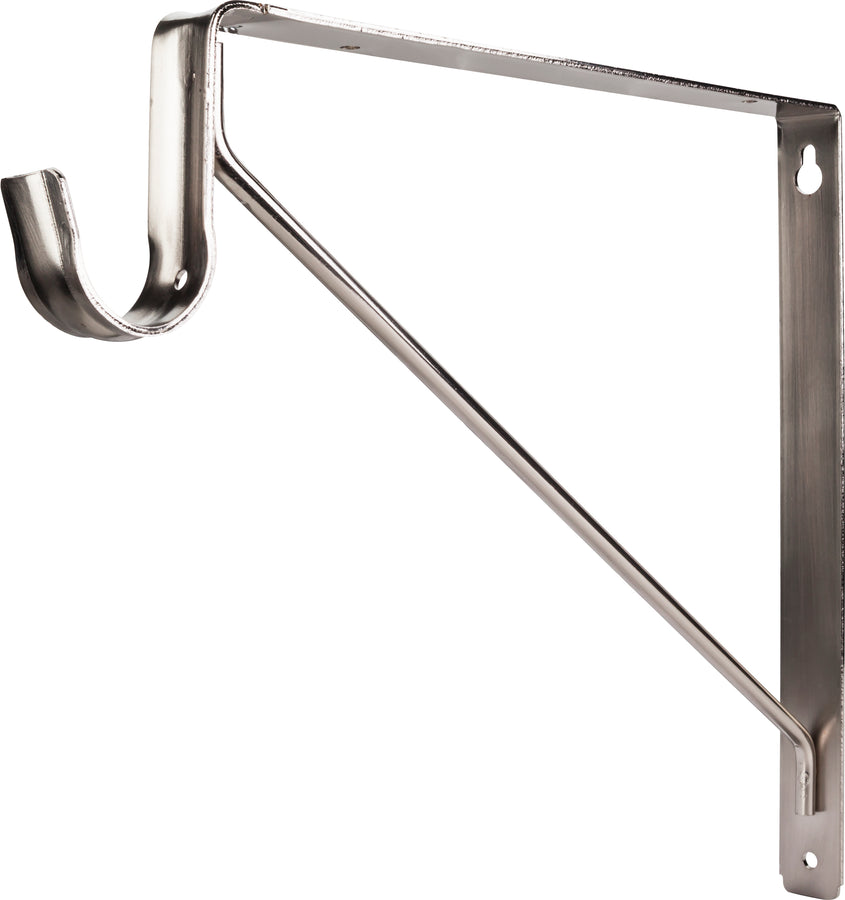 Shelf Bracket with Rod Support for 1-5/16